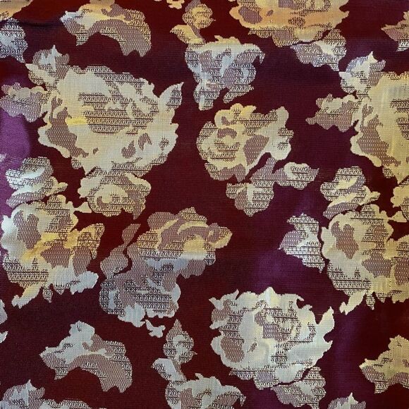 NWOT Vila Burgundy and silver Chinese Style Top - Picture 2 of 5